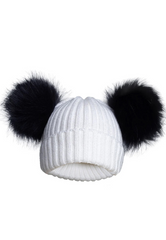 Newborn Double Beanie Bobble Hat