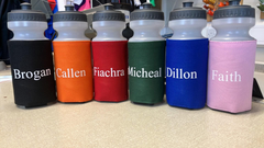 Water Bottles with personalised Sleeves