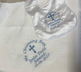 Personalised Baby Christening Shawl