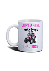 Just a Girl who loved Tractors Cup with box