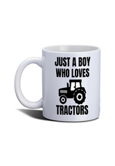 Just a Boy who loves Tractors Cup with box