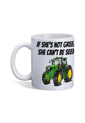 If She's Green She can't be seen Cup with box